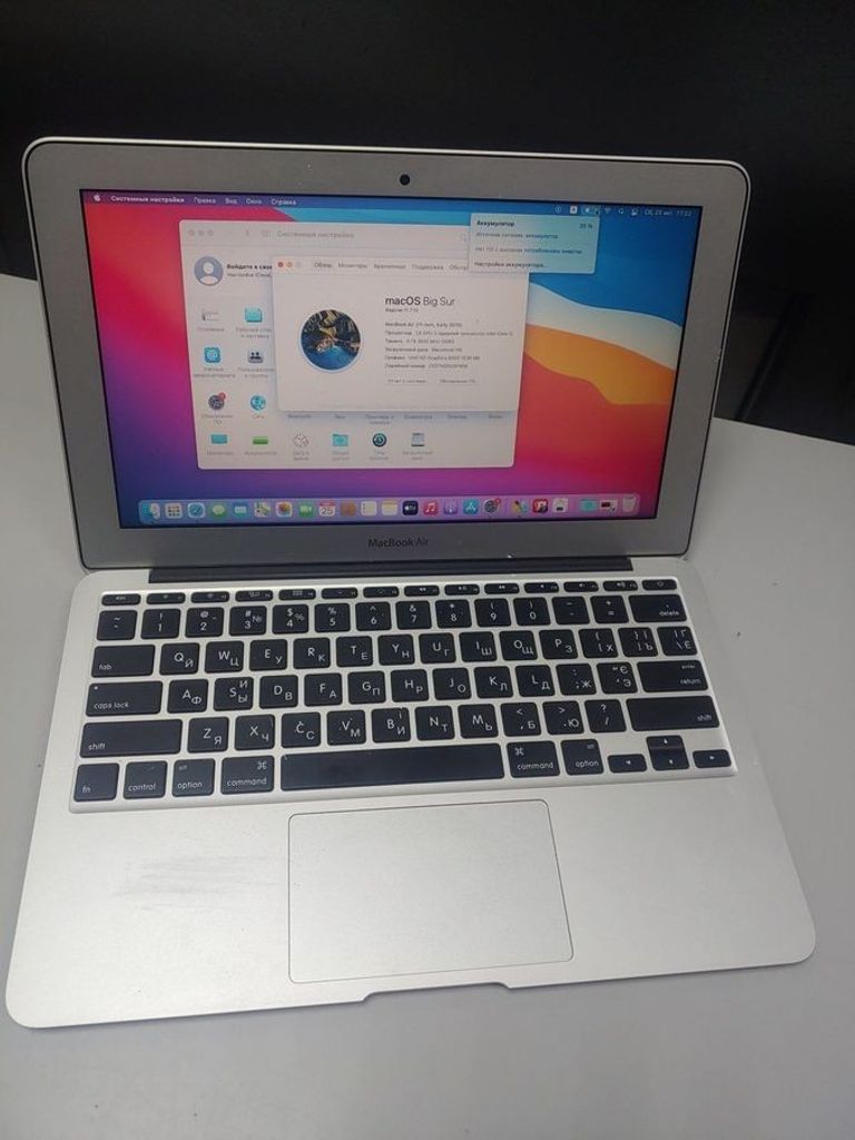 Купити Apple macbook air 11" a 1465 core i5 1,6ghz/ram 4 gb/ssd 256 gb /hd graphics 6000 Б/У