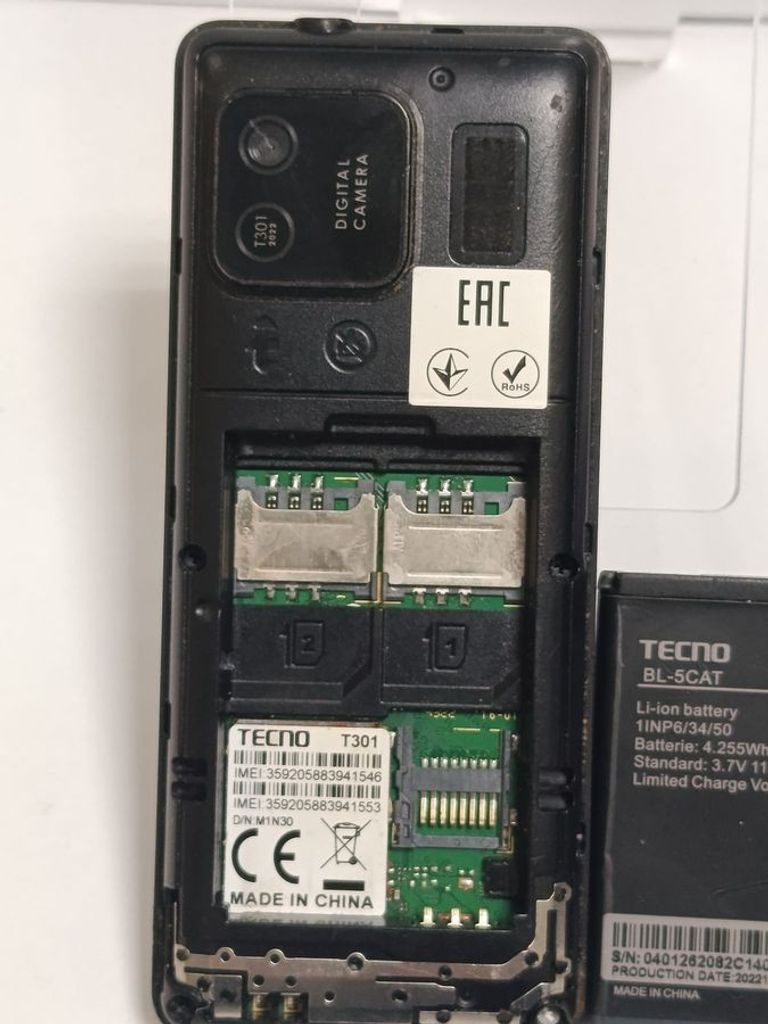 Tecno t301 Код:01-200833009. Изображение 6