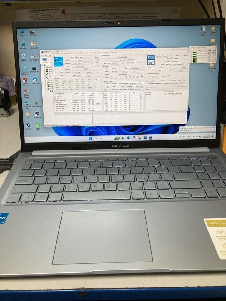 Купить Asus 15/core i3-1215u ddr5/12gb ddr5/hdd *відсутній/ssd 512 gb/*інтегрована Б/У