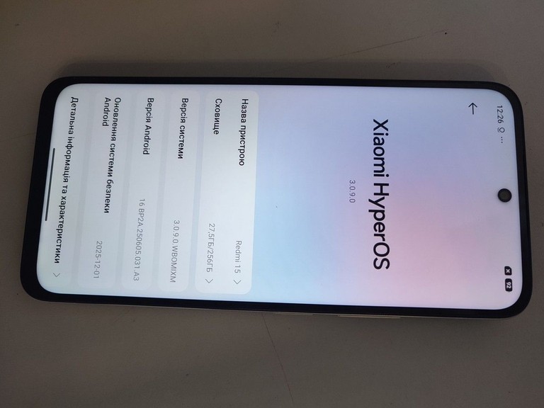 Оголошення Xiaomi redmi 15 4g 8/256gb Б/У