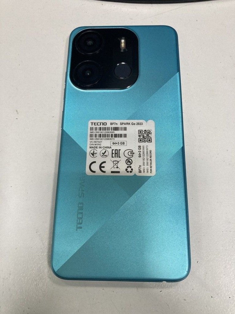 Объявление Tecno spark go 2023 bf7n 3/64gb Б/У