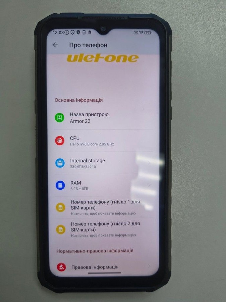 Дешево Ulefone Armor 22 8/256GB Black з ломбарду