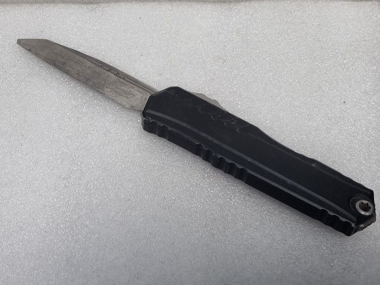 Купити Microtech Cypher II Double Edge Stonewash Standard Black (1242-10) Б/У