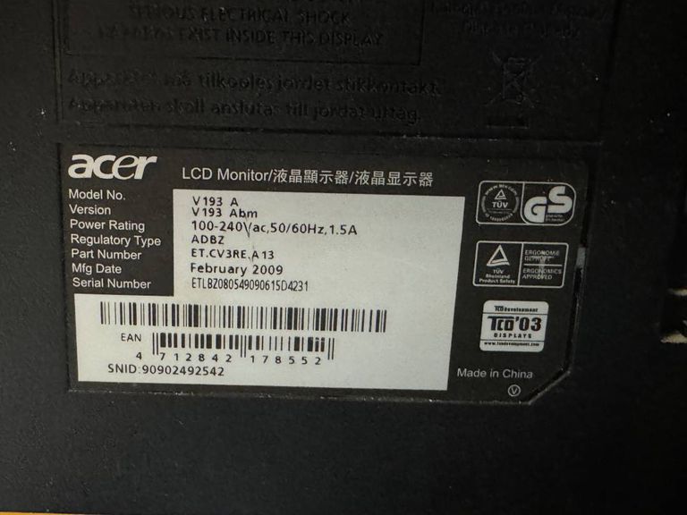 Acer v193b