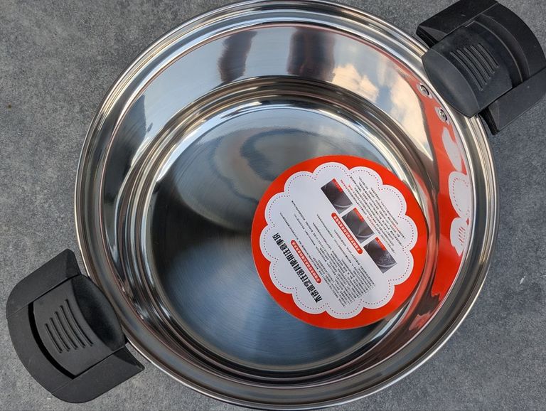 Міцна каструля з нержавіючої сталі з кришкою, сучасний посуд для тушкування з подвійною ручкою, який можна мити в посудомийній м Код:null. Изображение 6