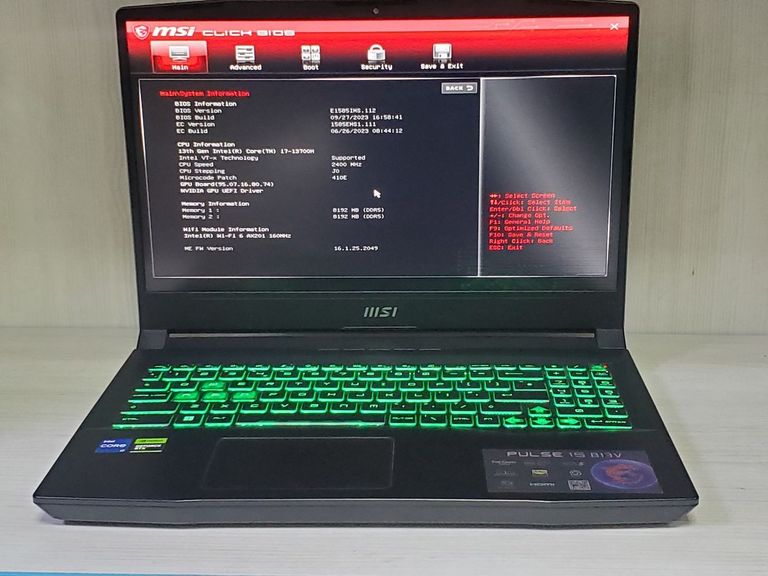 Оголошення Msi 15/core i7-13700h ddr5/16gb ddr5/hdd *відсутній/ssd 1000 gb/geforce rtx4060 8gb Б/У