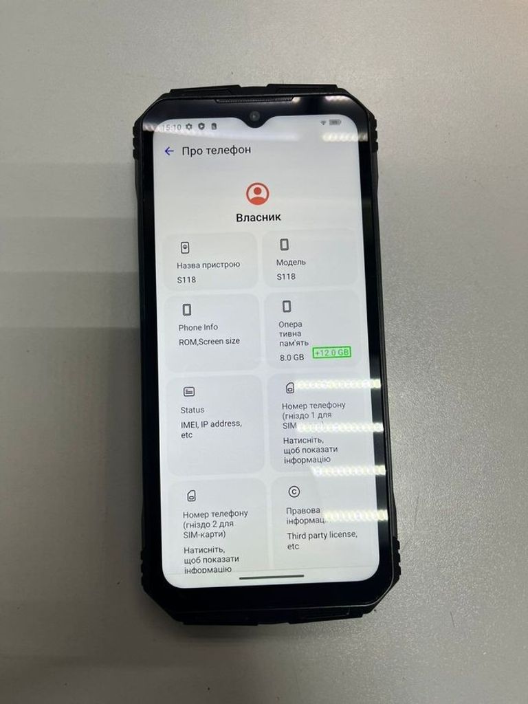 Дешево Doogee s118 8/512gb з ломбарду