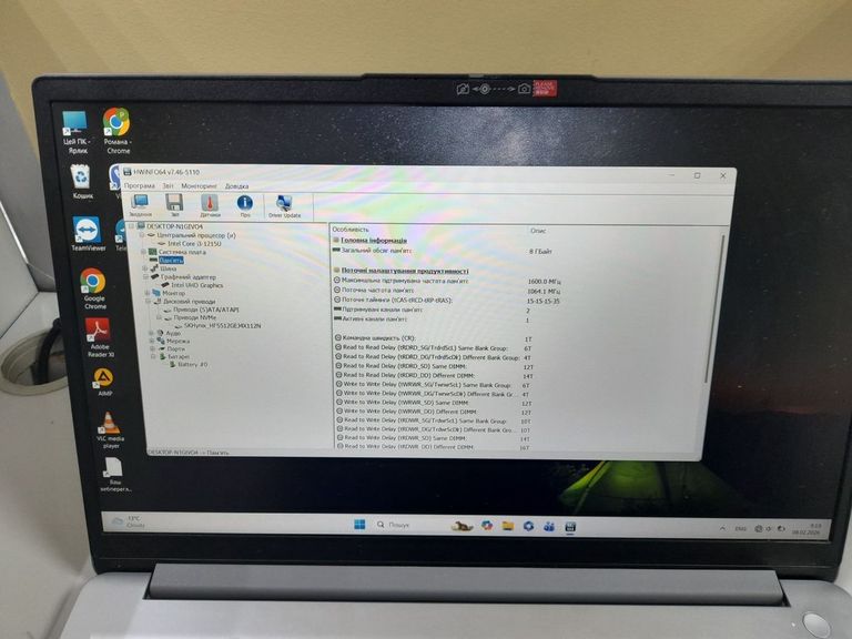 Lenovo 15/core i3-1215u ddr5/8gb ddr4/hdd *відсутній/ssd 512 gb/*інтегрована Код:01-200866141. Зображення 7