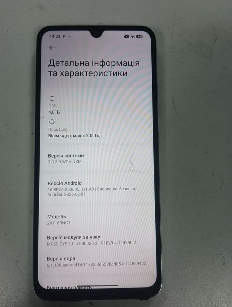 Оголошення Xiaomi redmi a4 5g 4/128gb Б/У