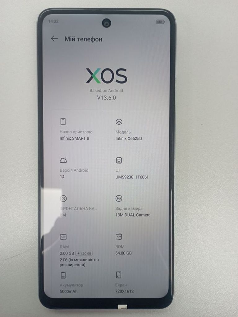 Дешево Infinix Smart 10 HD 2/64GB Sleek Black з ломбарду