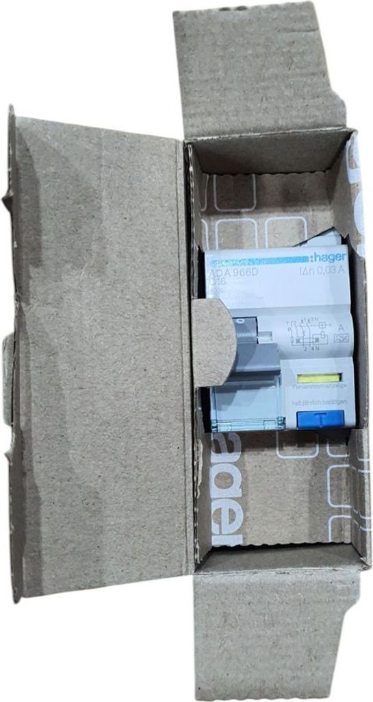 Объявление Hager 1P+N 6kA C-16A 30mA А (ADA966D) Б/У