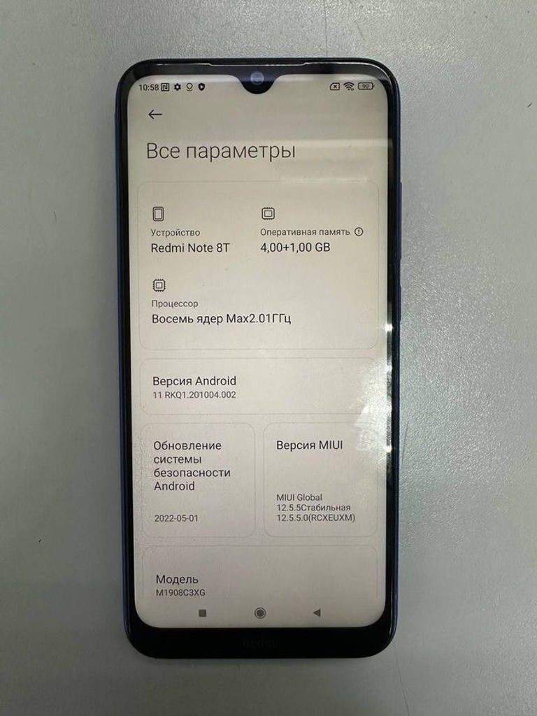 Оголошення Xiaomi Redmi Note 8T 4/64GB Blue Б/У