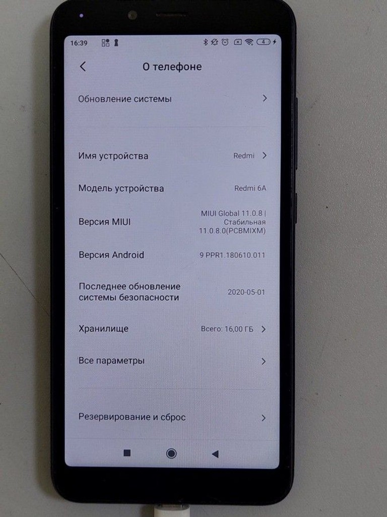Объявление Xiaomi Redmi 6A 2/16GB Black Б/У