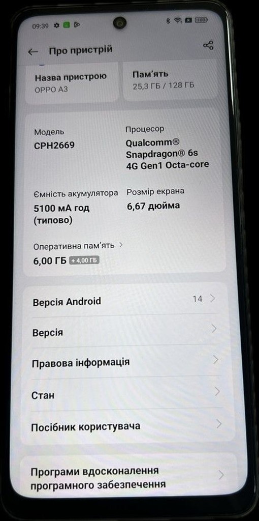Дешево Oppo a3 4g 6/128gb з ломбарду