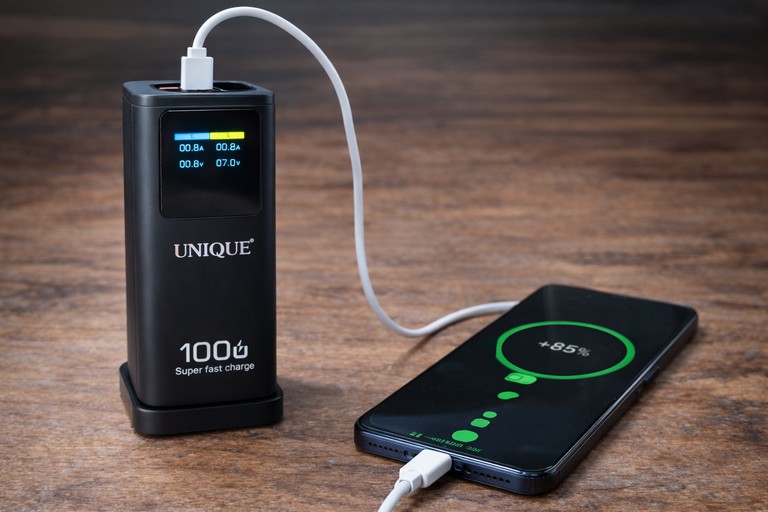 Объявление Портативна батарея UNIQUE 60000mah Power Bank швидка зарядка LED-дисплей Б/У