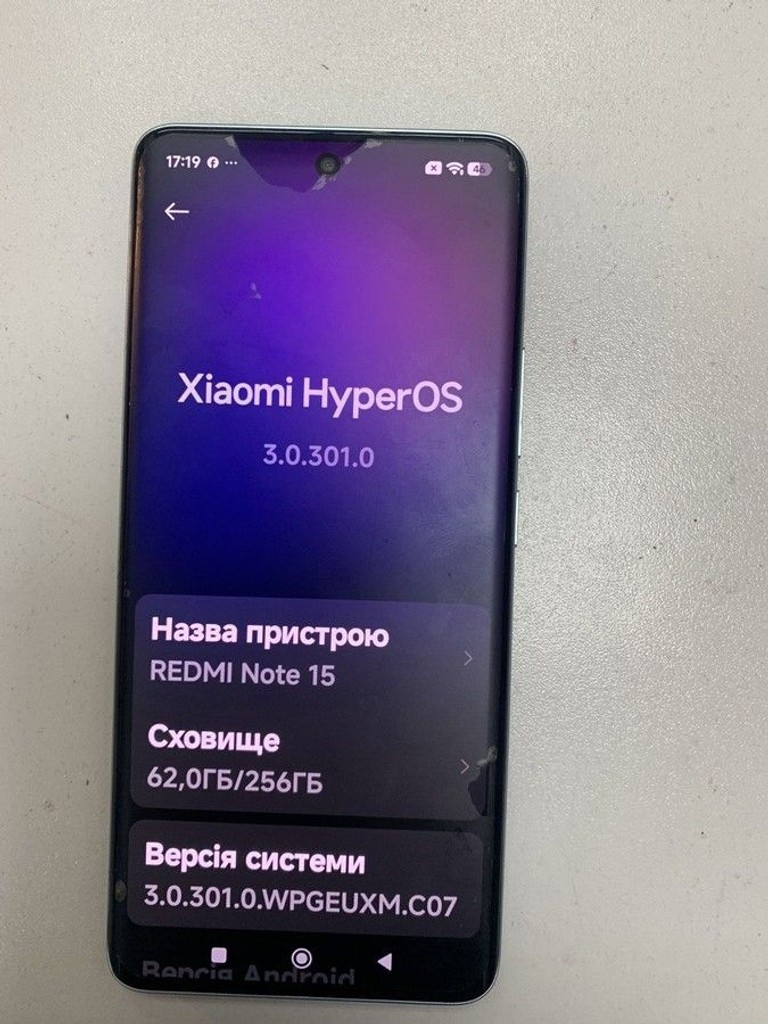 Оголошення Xiaomi Redmi Note 15 4G 8/256GB Black Б/У