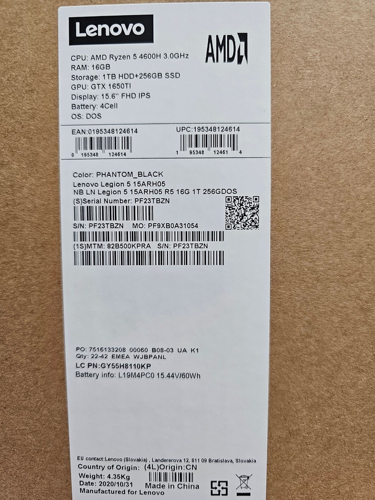 Lenovo legion 5 15arh05h/ екр 15,6"  Код:null. Зображення 9