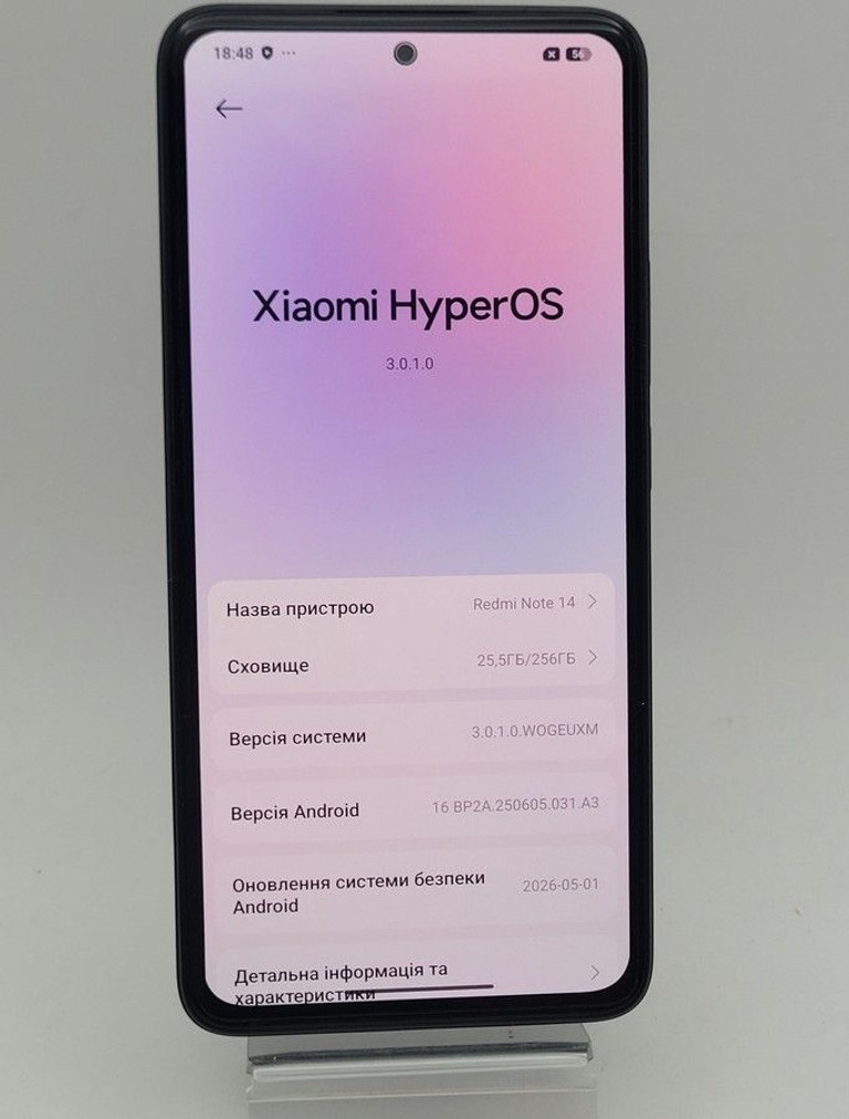 Оголошення Xiaomi redmi note 14 8/256gb Б/У