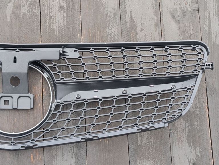 Решітка радіатора Mercedes W204 (07-14) тюнінг стиль AMG Diamond, (срібло) Нова.  Код:null. Изображение 8