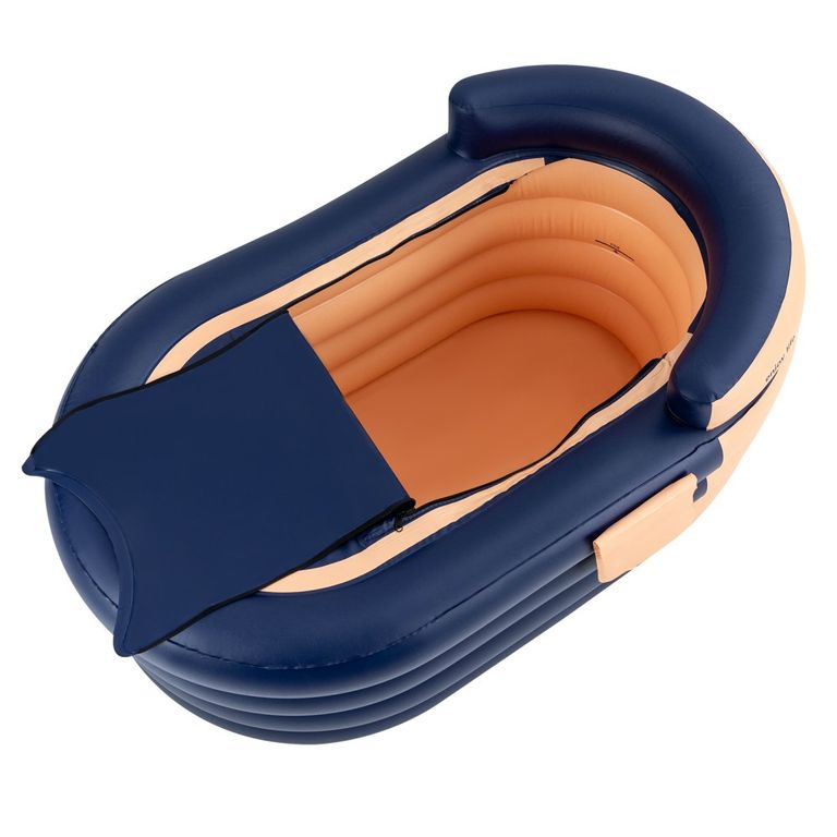 Надувна ванна для дорослих 1,4 м з бездротовим електричним повітряним насосом, ванна для гарячої води та крижаної. Нова. Код:null. Зображення 5