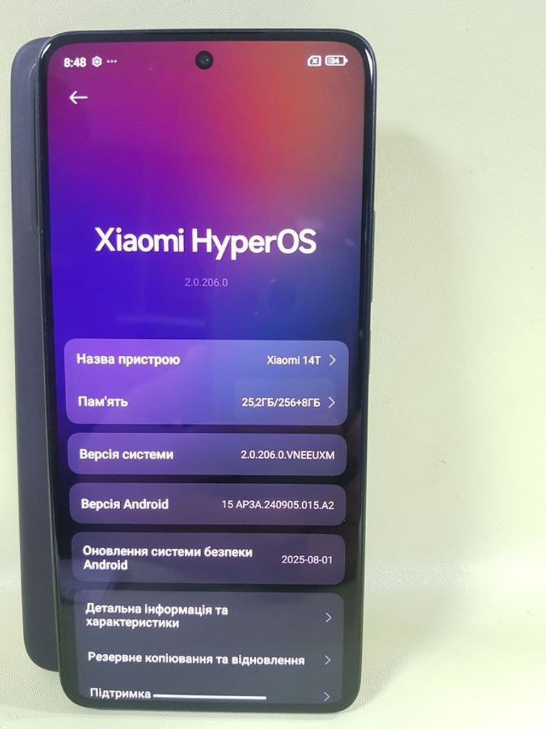 Дешево Xiaomi 14T 12/256GB Titan Black з ломбарду