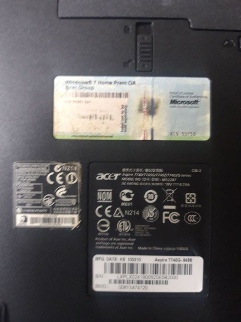 Acer 17/core i7 620m ddr3/6gb ddr3/hdd 1000 gb/ssd *відсутній/*інтегрована Код:01-200797571. Зображення 6