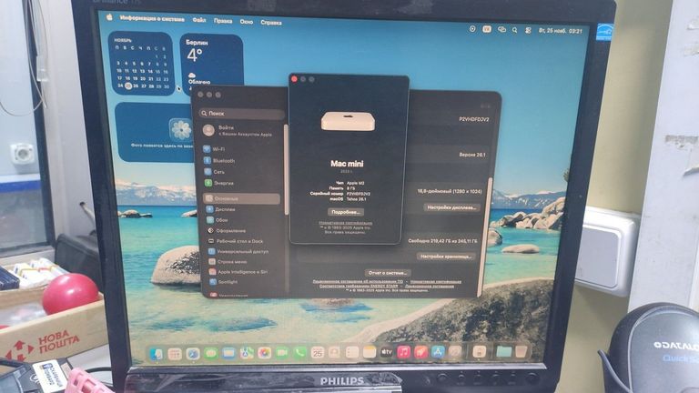 Apple mac mini a2686 mmfj3 m2/8core/ram8gb/ssd256gb Код:01-200828217. Зображення 6