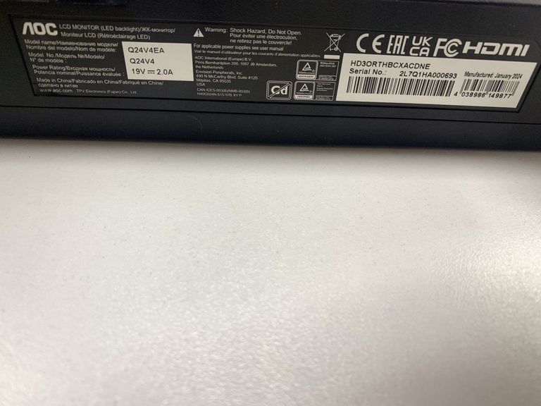 Оголошення Aoc Q24V4EA Б/У