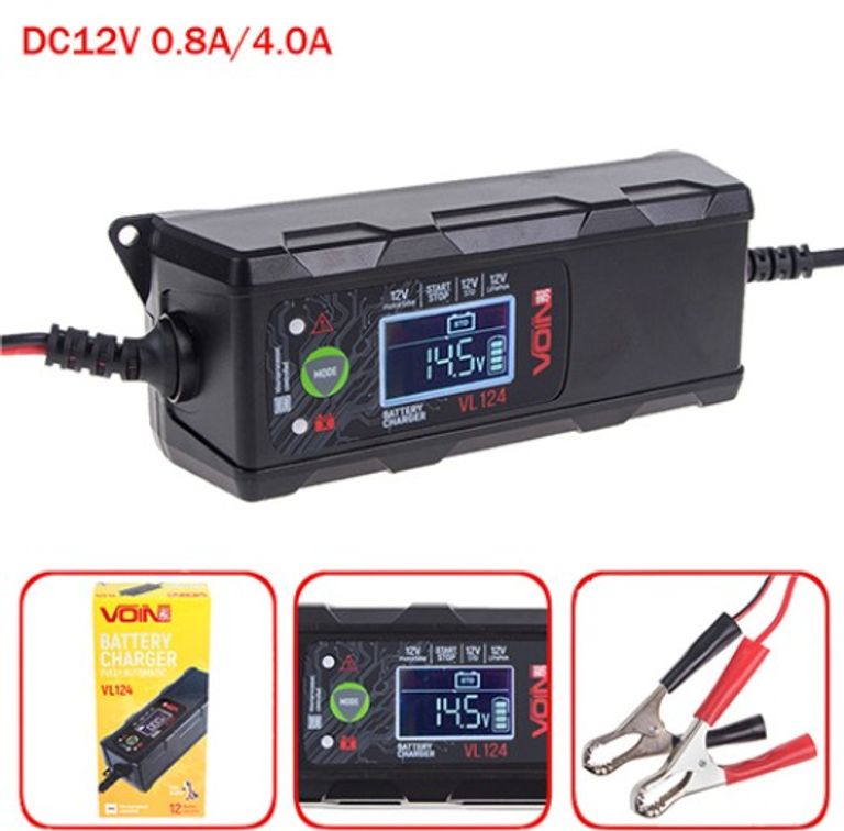 Объявление VOIN VL-124 12V/4A/3-120AHR/LCD/імпульсний Б/У
