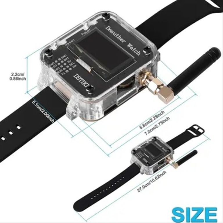 Seamuing Deauther Watch V3S ESP8266 з OLED-дисплеєм. Новий. Код:null. Зображення 12