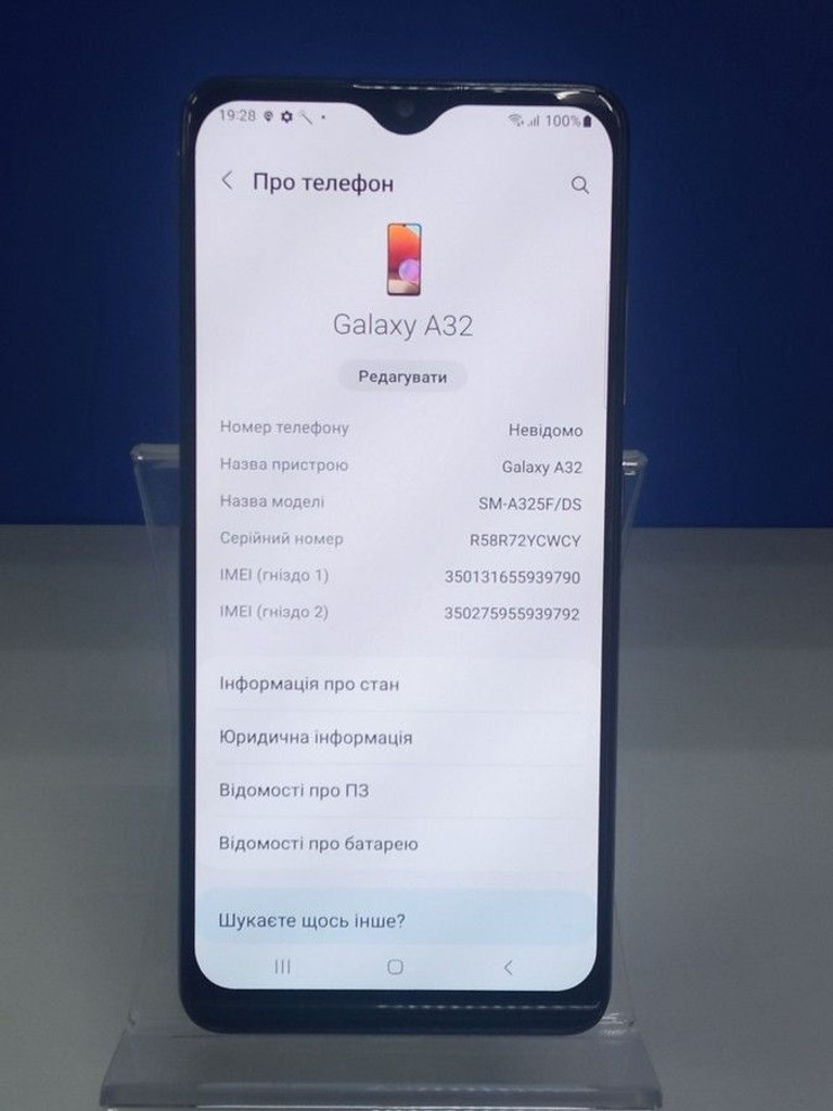 Оголошення Samsung a325f galaxy a32 4/128gb Б/У