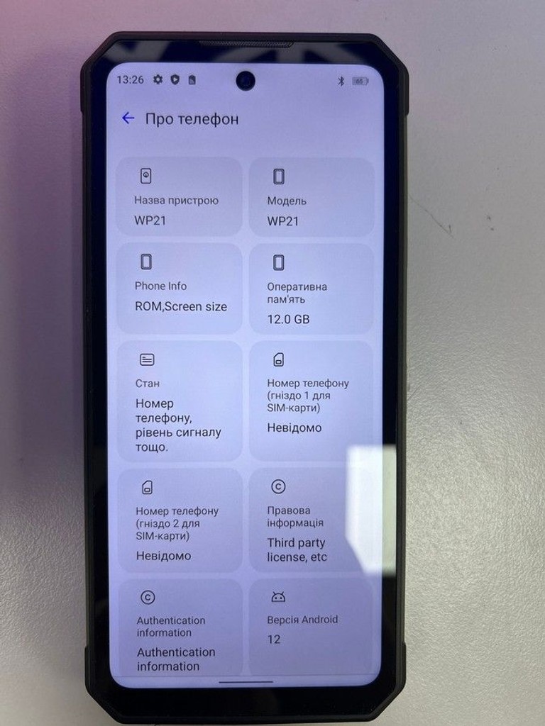 Дешево Oukitel WP21 12/256GB Black з ломбарду