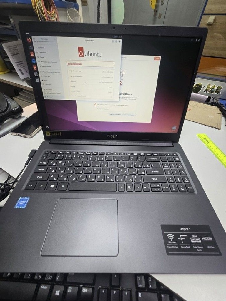 Купити Acer 15/celeron n4020 ddr4/4gb ddr4/hdd 120 gb/ssd *відсутній/*інтегрована Б/У