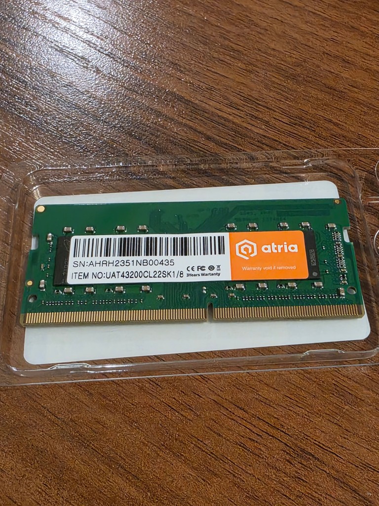 Купить Atria 8 GB SO-DIMM DDR4 3200 MHz (UAT43200CL22SK1/8) Б/У