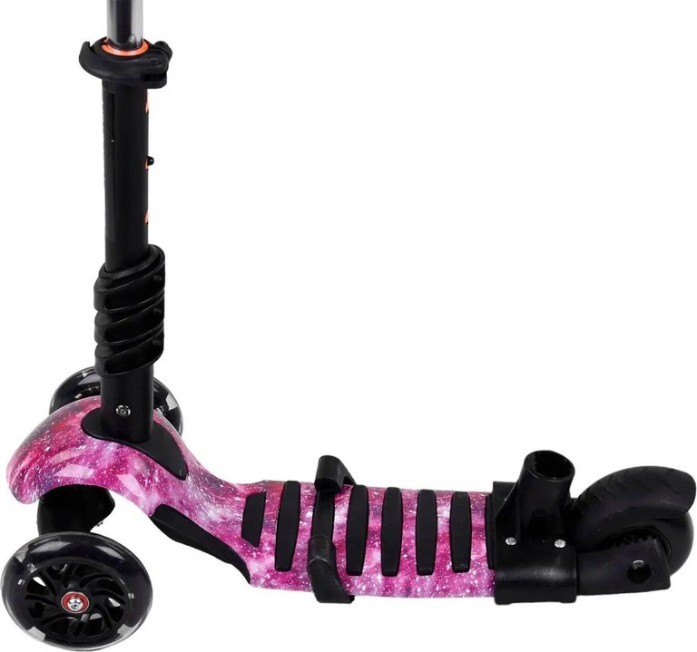 Scooter із колесами, що світяться, і батьківською ручкою 5в1 Код:null. Зображення 5