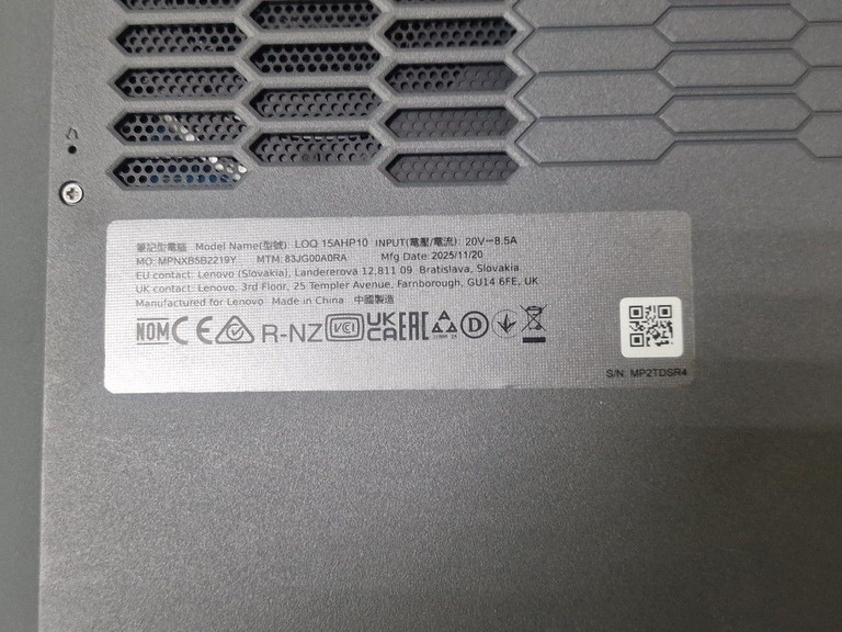 Lenovo loq 15ahp10 15/ryzen 7 250w/r780m/ram24gb/ssd512gb/gf rtx5060 8gb Код:01-201056152. Зображення 5