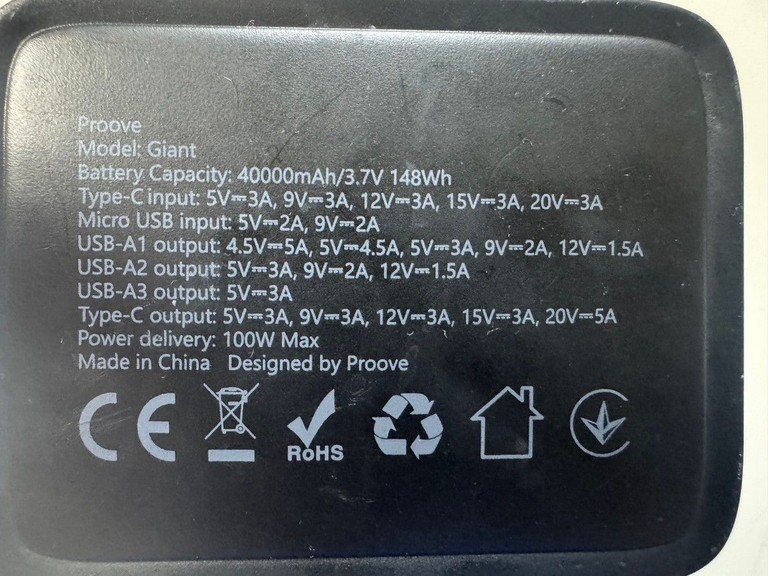 Оголошення Proove giant 40000mah 100w Б/У