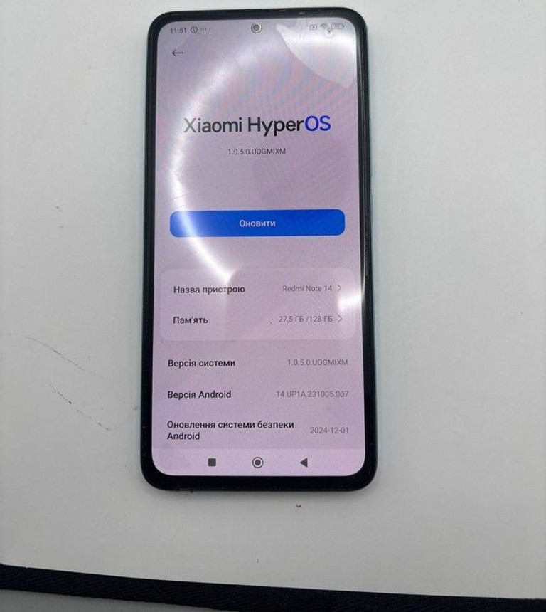 Оголошення Xiaomi redmi note 14 6/128gb Б/У