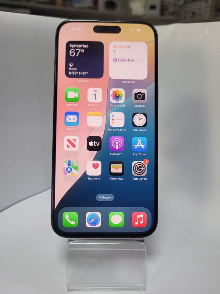 Купити Apple iPhone 15 Pro Max 256GB eSIM Blue Titanium (MU693) Б/У