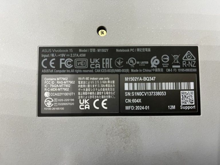 Объявление Asus 15/ryzen 5 7430u ddr4/16gb ddr4/hdd *відсутній/ssd 480 gb/*інтегрована Б/У