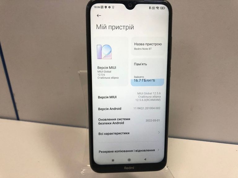 Оголошення Xiaomi Redmi Note 8T 4/64GB Blue Б/У