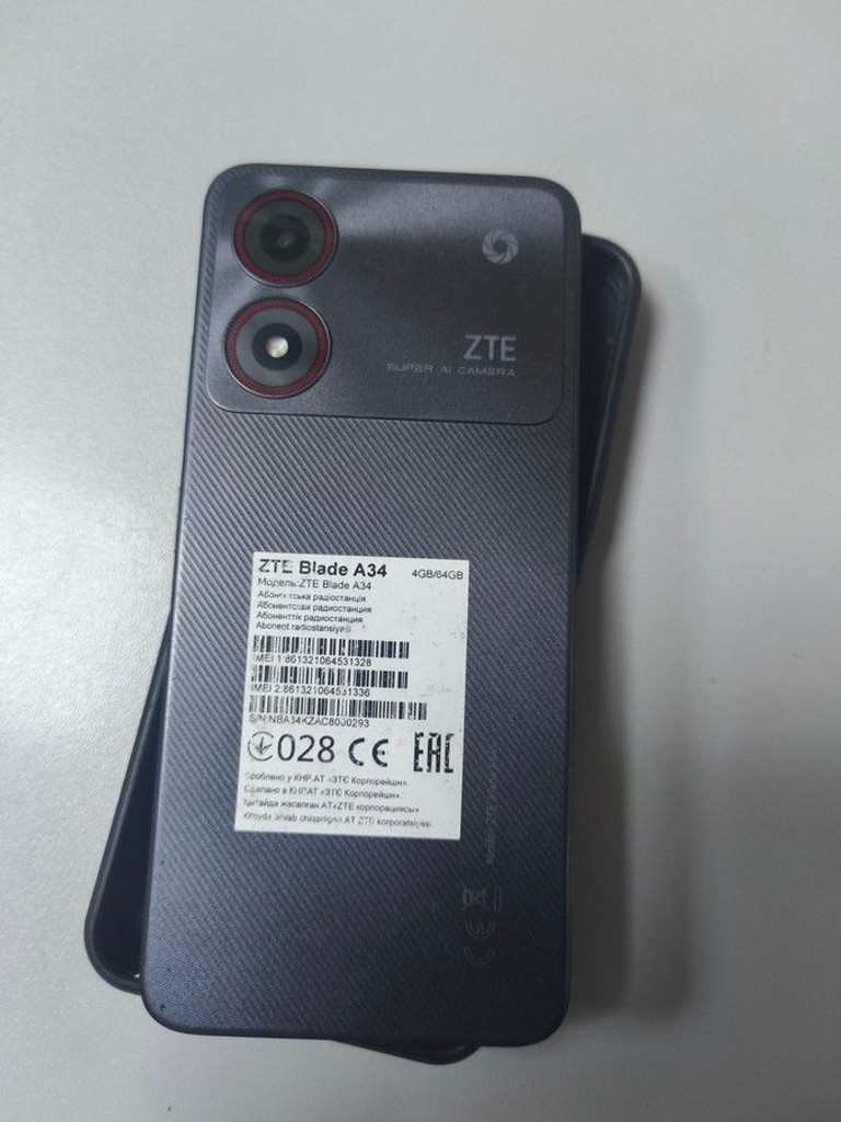 Распродажа Zte Blade A34 4/64GB Green, продавец Техноскарб