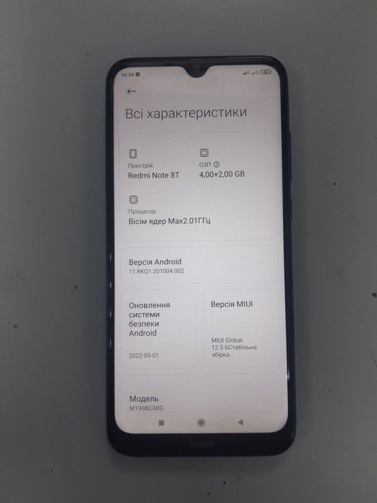 Дешиво Xiaomi redmi note 8t 4/128gb с ломбарда