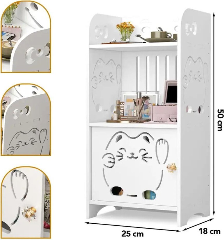 Bedside table на 3 секції 50х25х18 см Код:null. Зображення 7