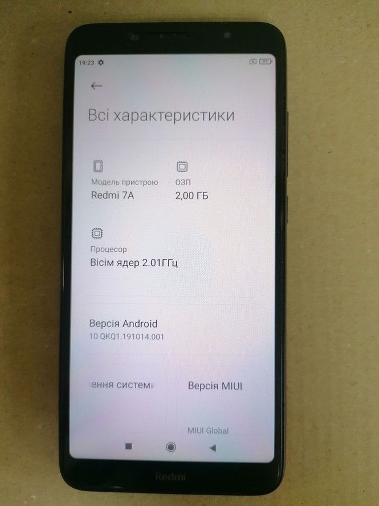 Дешево Xiaomi Redmi 7a 2/32GB Black з ломбарду