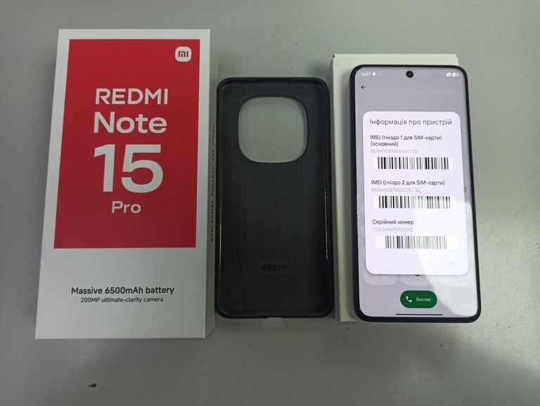 Дешиво Xiaomi Redmi Note 15 Pro 4G 8/256GB Glacier Blue с ломбарда