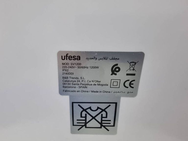 Ufesa dryer sv1200