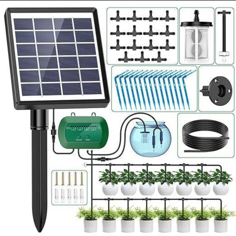 Купить Система сонячного поливу Anseto Solar Automatic Watering System BSV-IC007 Крапельний полив для саду. Новий.  Б/У