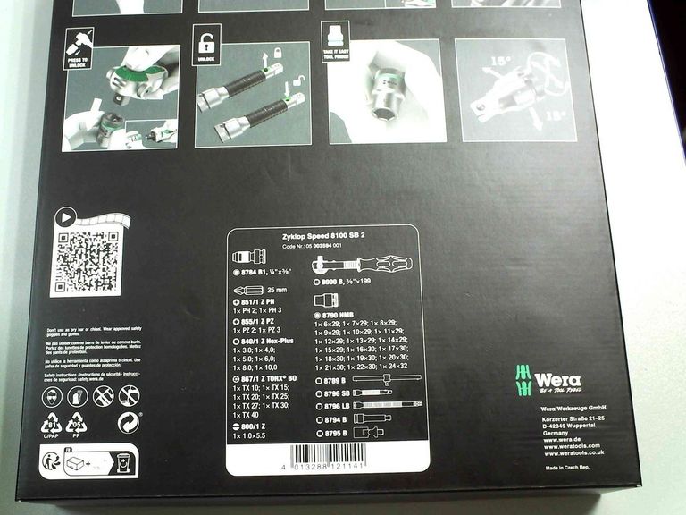 Розпродаж Wera zyklop speed 8100 sb 2, продавець Техноскарб