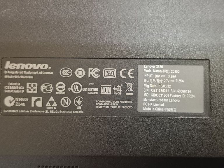 Lenovo 15/core i3 2348m ddr3/4gb ddr3/hdd 500 gb/ssd *відсутній/*інтегрована Код:01-200788987. Зображення 6